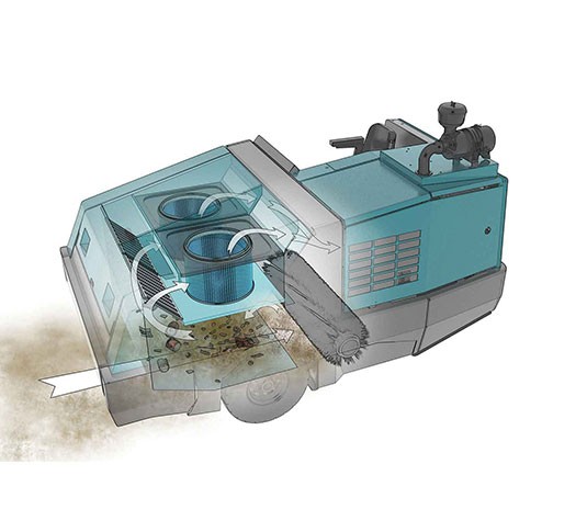 800 Spazzatrice industriale uomo a bordo alt 3